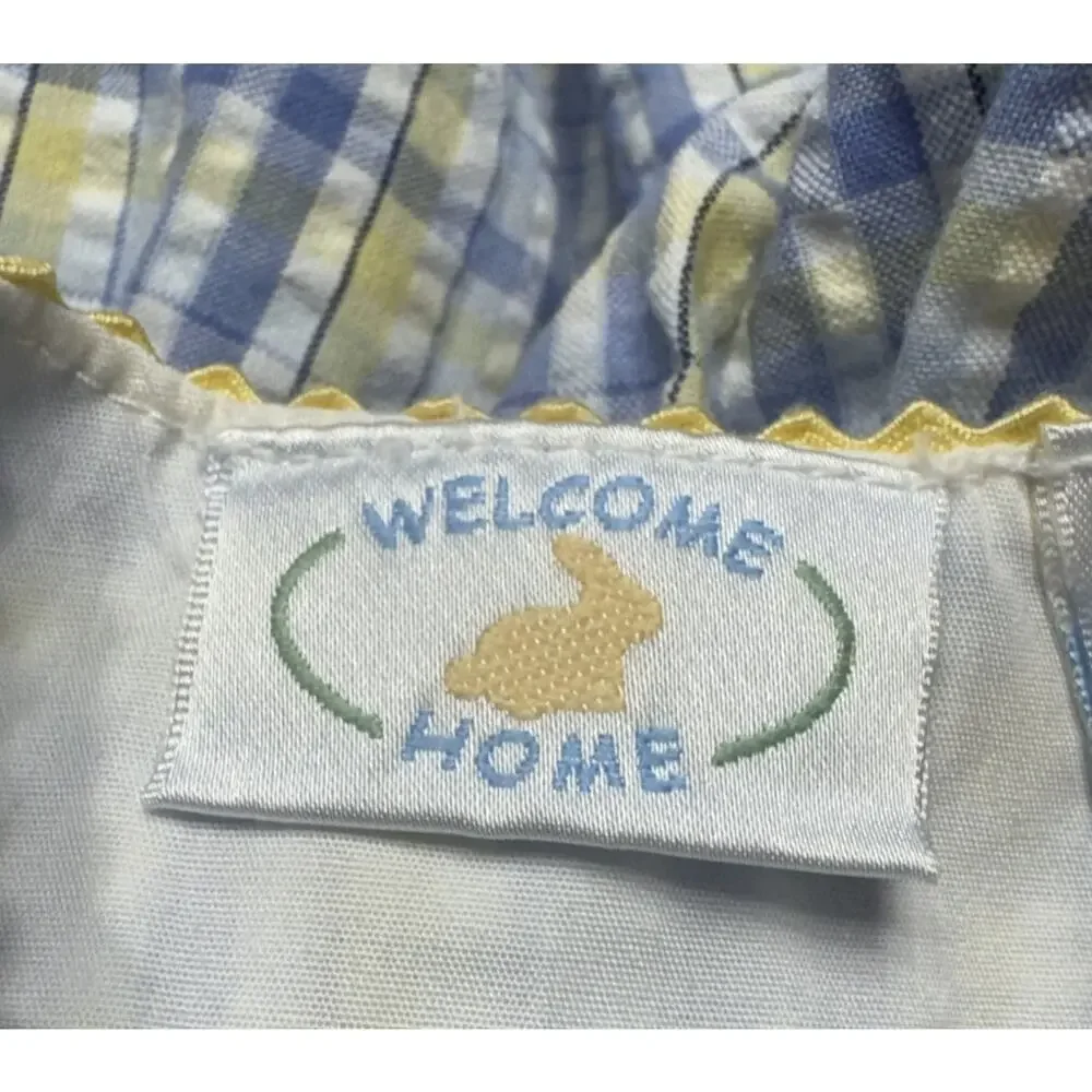 Welcome Home Baby Girl Dress Bloomers Set Size 3/6 Months Seersucker Sleeveless